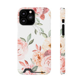 Vintage Floral - Card Holder Cases iPhone 13 Pro Max Glossy Without gift packaging - phone cases